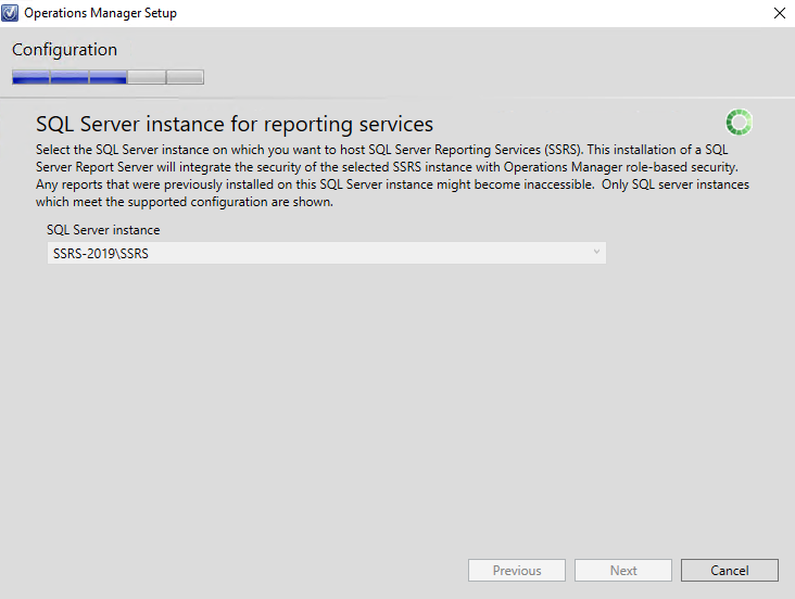 Install SCOM Reporting Services