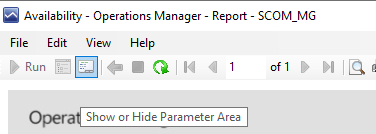 Show and Hide Parameter in Reports